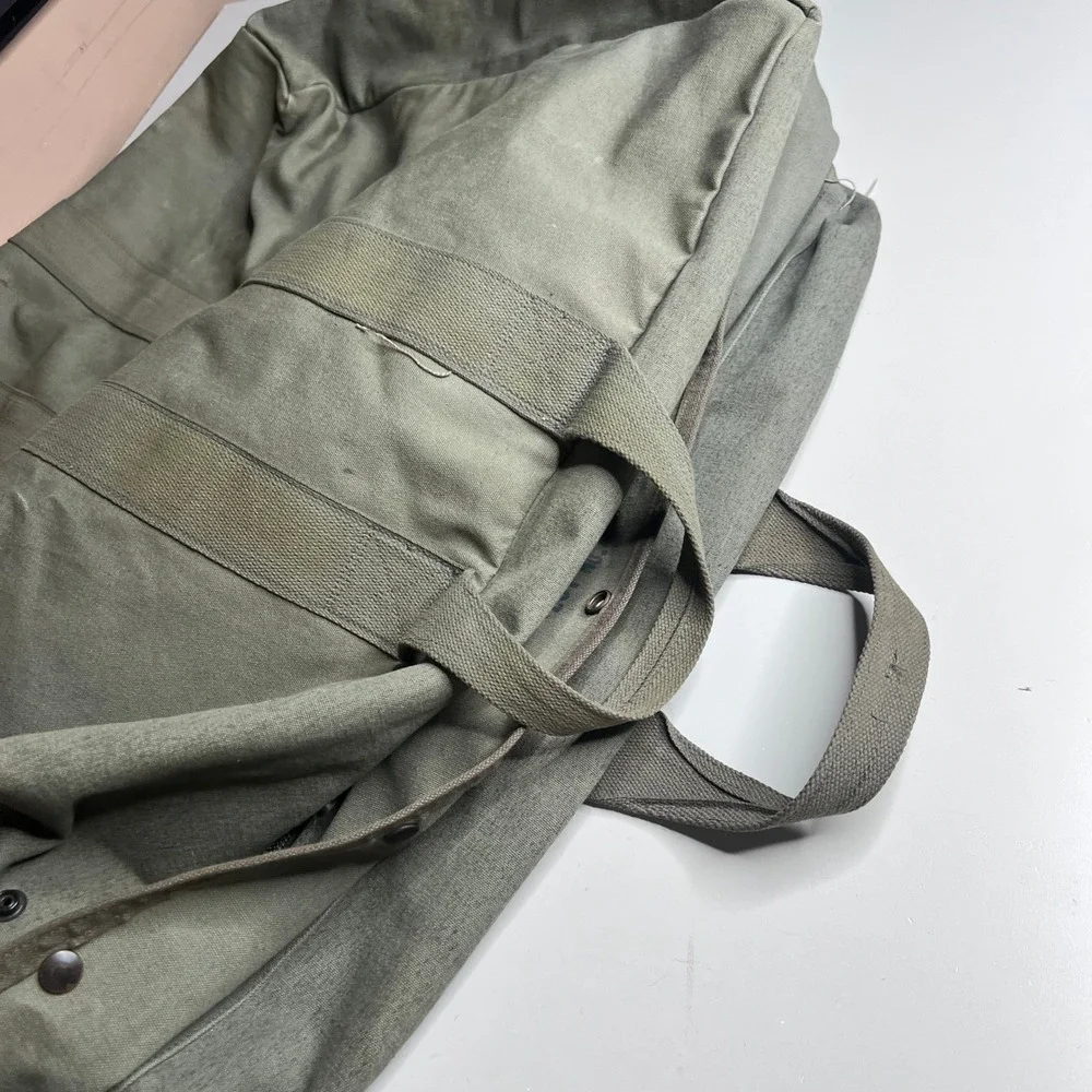 Vintage 1988 US Military Kit Bag Flyers Canvas Aviator Flight Duffel 80s